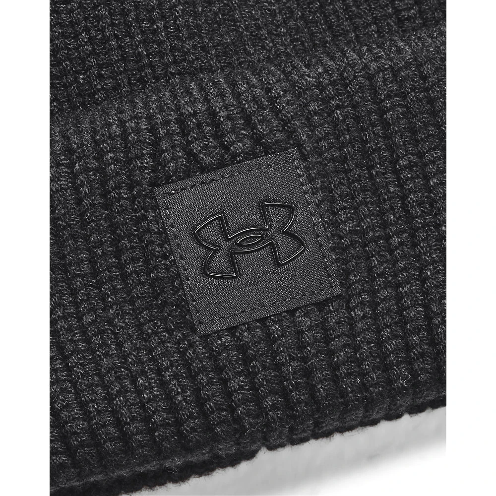 Under Armour Ladies ColdGear Halftime Ribbed Pom Beanie 1373098 2 Under Armour Ladies ColdGear Halftime Ribbed Pom Beanie 1373098 - Image 2