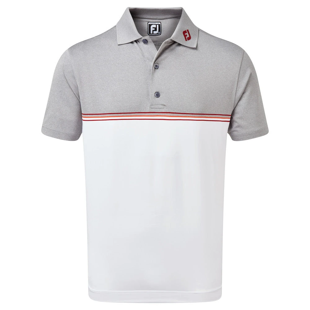 Footjoy Colour Block Lisle Golf Shirt 87966 1 Footjoy Colour Block Lisle Golf Shirt 87966