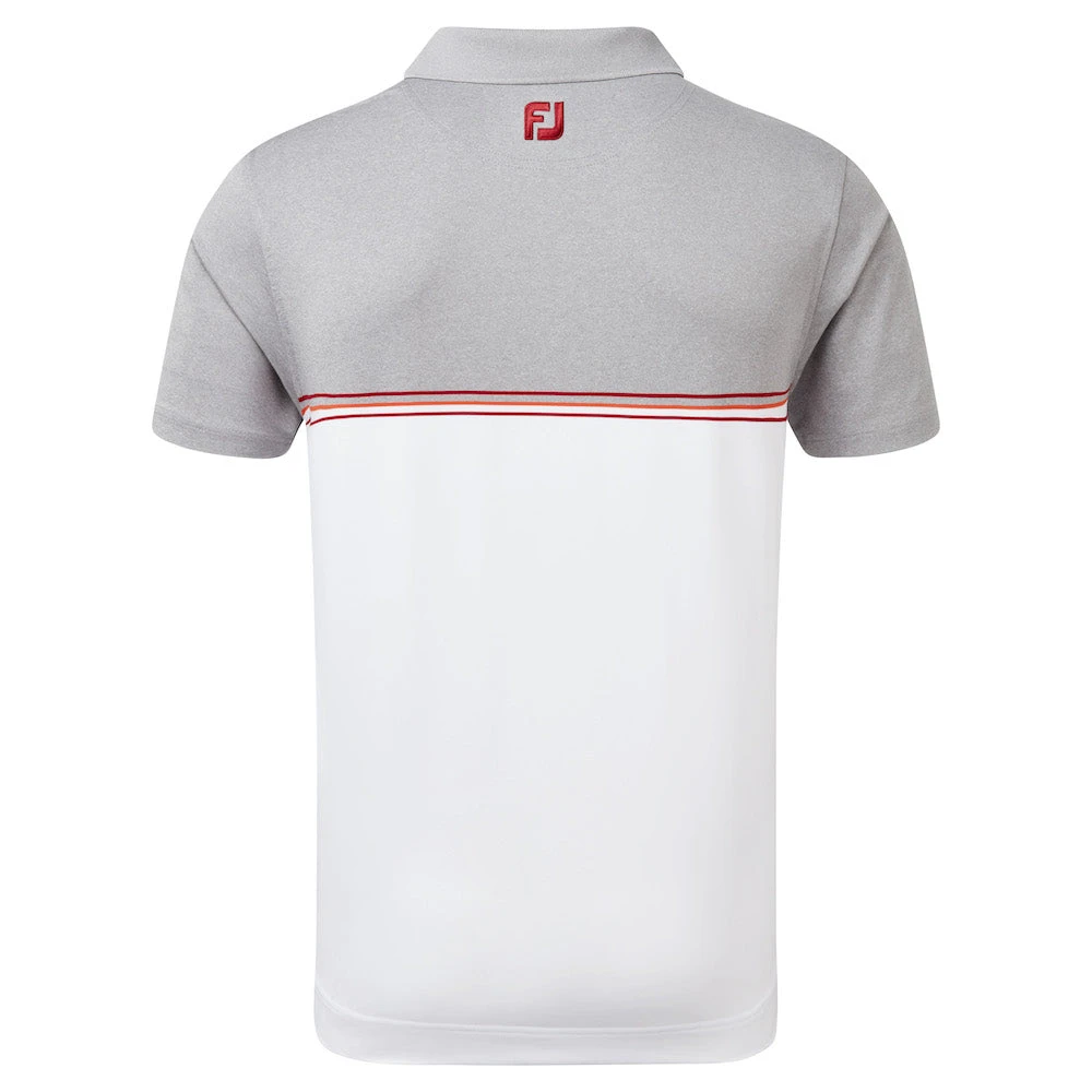 Footjoy Colour Block Lisle Golf Shirt 87966 2 Footjoy Colour Block Lisle Golf Shirt 87966 - Image 2