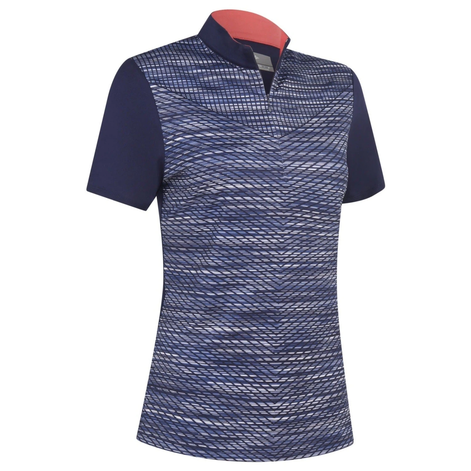 Callaway Ladies Printed Space Dye Golf Polo Shirt CGKSC071 1 Callaway Ladies Printed Space Dye Golf Polo Shirt CGKSC071