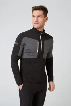 Callaway Aquapel Mixed Media 1/2 Zip Golf Sweater CGKFC004 -FootJ Golf Shop Callaway Aquapel Mixed Media 1 2 Zip Golf Sweater CGKFC004 9