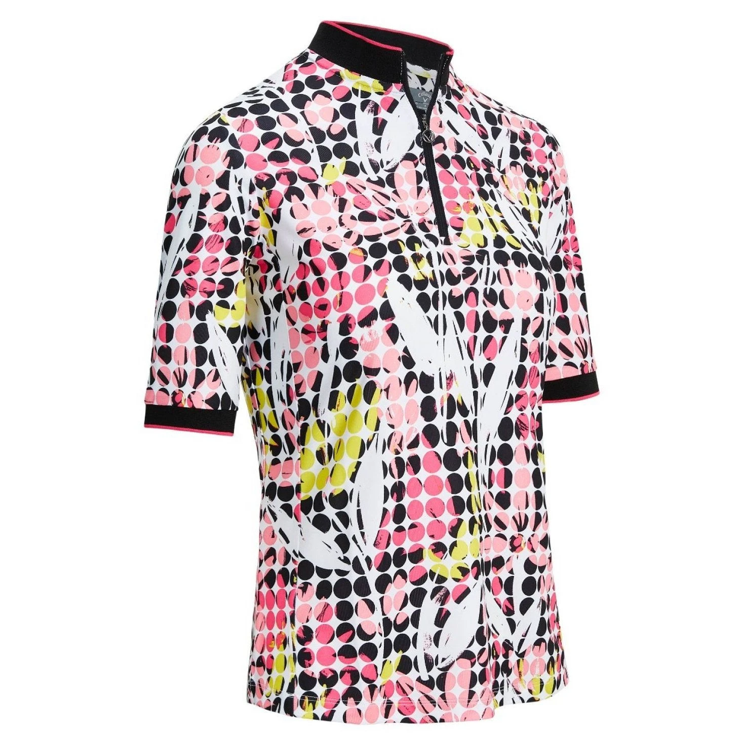Callaway Ladies Abstract Print Golf Polo Shirt CGKSA041 1 Callaway Ladies Abstract Print Golf Polo Shirt CGKSA041