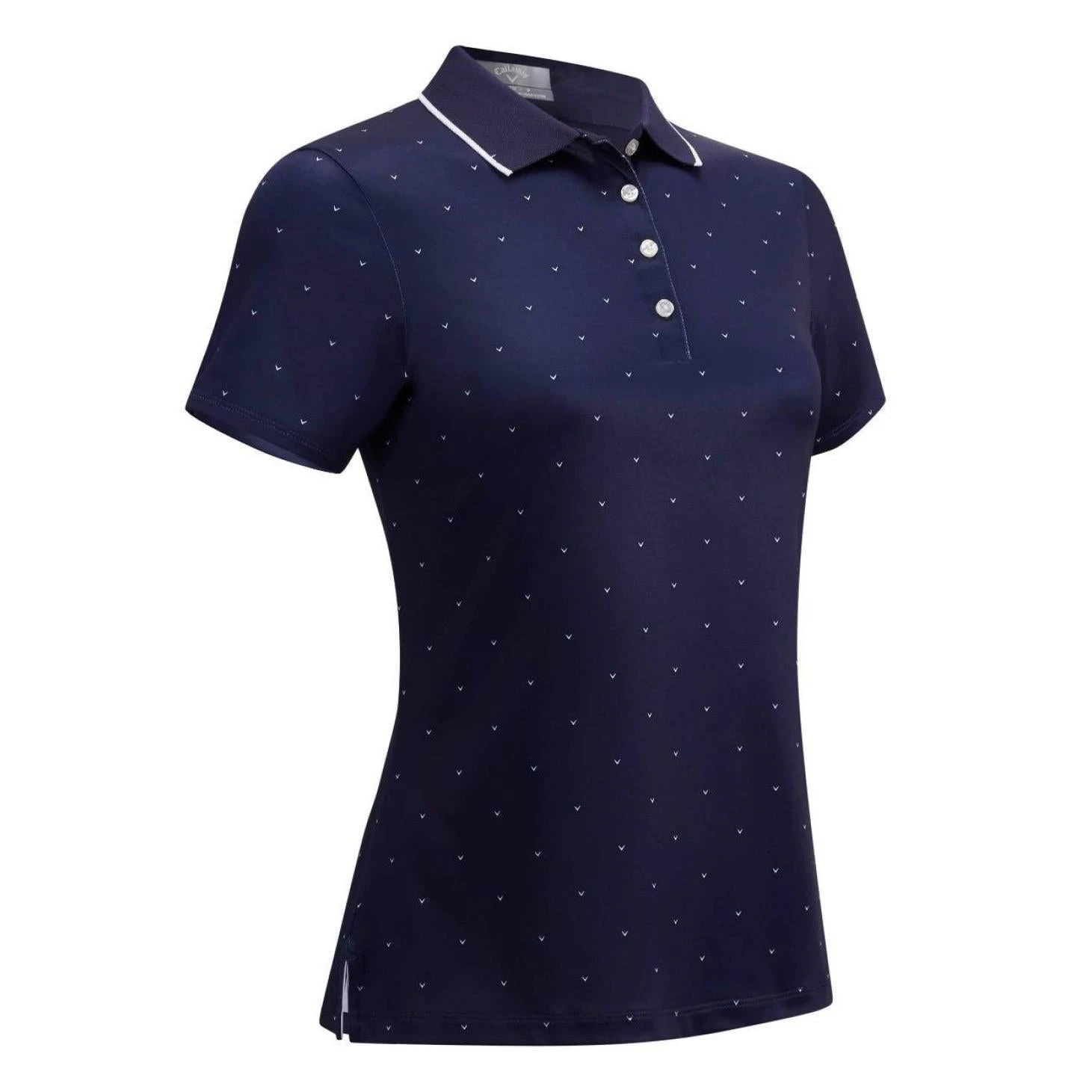 Callaway Ladies All Over Chevron Golf Polo Shirt CGKS9011 1 Callaway Ladies All Over Chevron Golf Polo Shirt CGKS9011