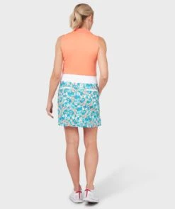 Callaway Ladies Cubist Oranges Printed Golf Skort CGKBSC21 7 Callaway Ladies Cubist Oranges Printed Golf Skort CGKBSC21 -FootJ Golf Shop Callaway Ladies Cubist Oranges Printed Golf Skort CGKBSC 1