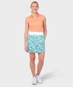 Callaway Ladies Cubist Oranges Printed Golf Skort CGKBSC21 6 Callaway Ladies Cubist Oranges Printed Golf Skort CGKBSC21 -FootJ Golf Shop Callaway Ladies Cubist Oranges Printed Golf Skort CGKBSC 2