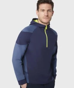 Callaway Mixed Media 1/4-Zip Golf Hoodie CGKFC056 -FootJ Golf Shop Callaway Mixed Media 1 4 Zip Golf Hoodie CGKFC056 13