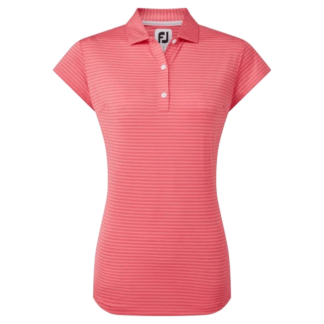 FootJoy Ladies Tonal Stripe Golf Polo Shirt 88458 1 FootJoy Ladies Tonal Stripe Golf Polo Shirt 88458