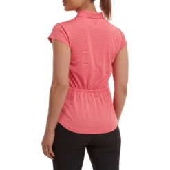 FootJoy Ladies Tonal Stripe Golf Polo Shirt 88458 6 FootJoy Ladies Tonal Stripe Golf Polo Shirt 88458 -FootJ Golf Shop FJ 88458 03
