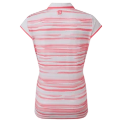 FootJoy Ladies Cap Sleeve Colour Block Lisle Golf Polo Shirt 88466 -FootJ Golf Shop FJ 88466 04
