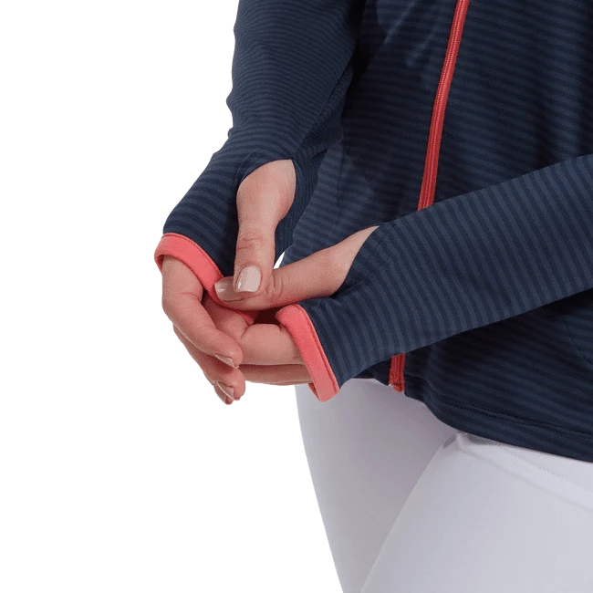 FootJoy Ladies Tonal Stripe Golf Mid Layer 88472 2 FootJoy Ladies Tonal Stripe Golf Mid Layer 88472 - Image 2