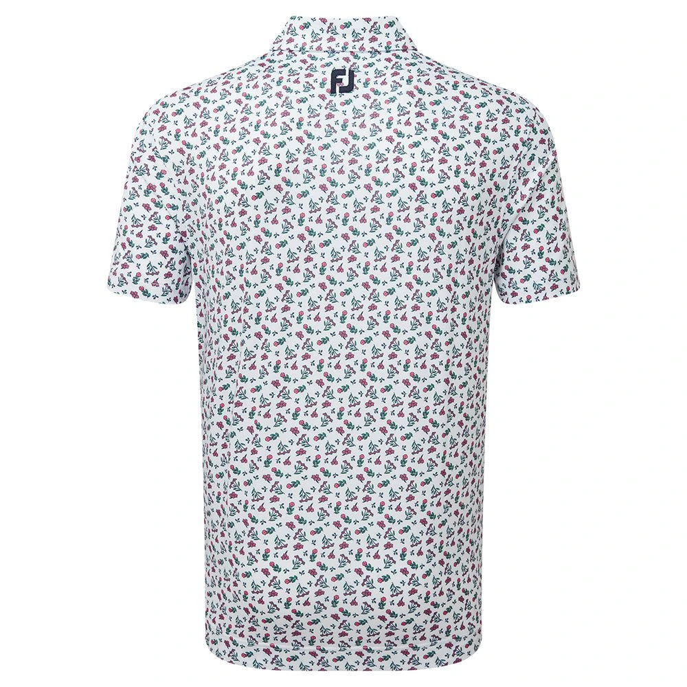 Footjoy Mini Print Floral Golf Shirt 88784 2 Footjoy Mini Print Floral Golf Shirt 88784 - Image 2