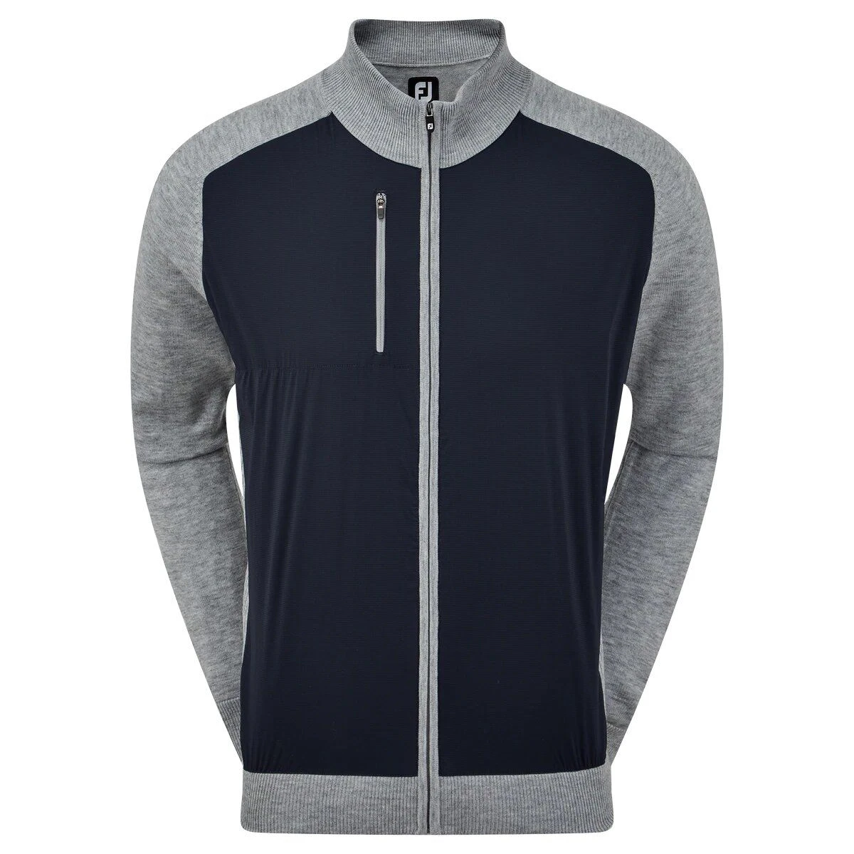 Footjoy Wool Blend Tech Full Zip Golf Sweater 92948 1 Footjoy Wool Blend Tech Full Zip Golf Sweater 92948