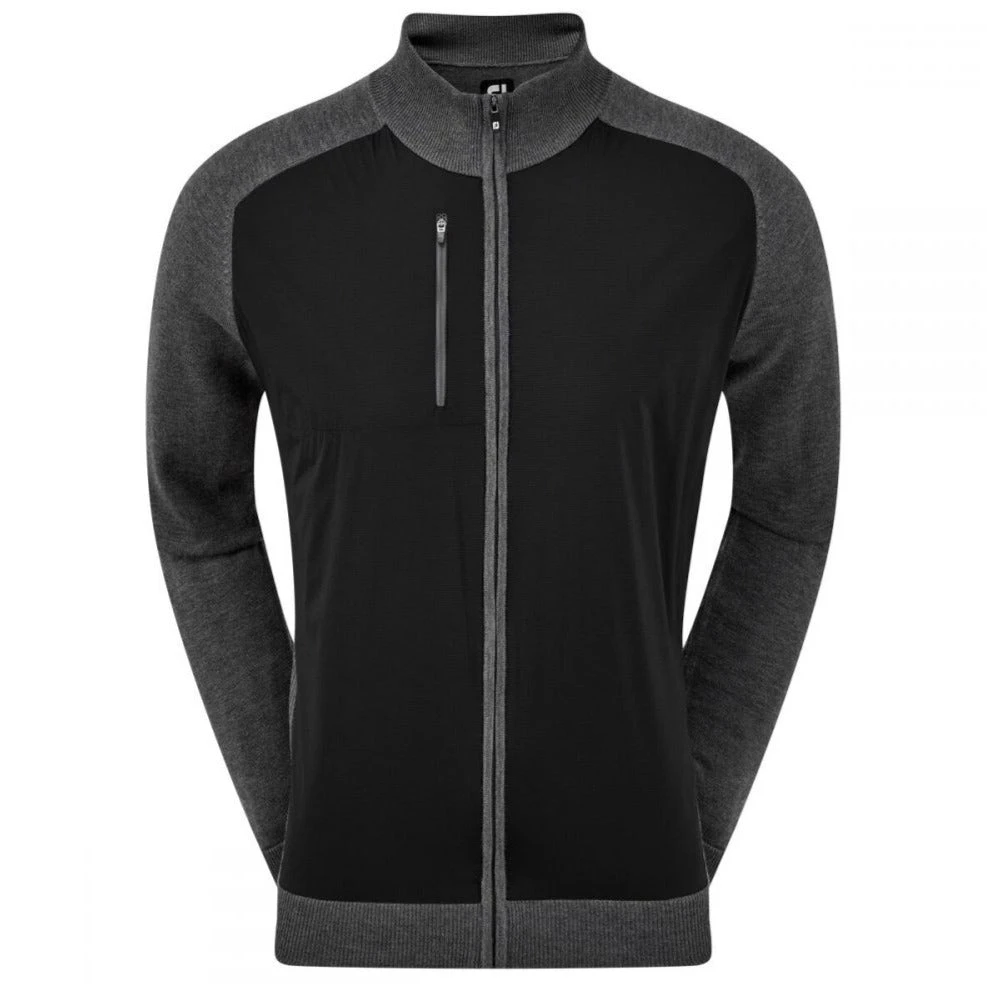 Footjoy Wool Blend Tech Full Zip Golf Sweater 92949 1 Footjoy Wool Blend Tech Full Zip Golf Sweater 92949