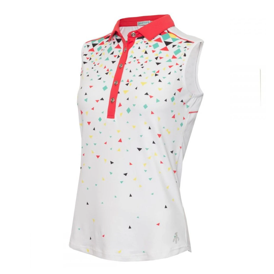Green Lamb Ladies Enid Sleeveless Golf Polo Shirt SG21866 1 Green Lamb Ladies Enid Sleeveless Golf Polo Shirt SG21866