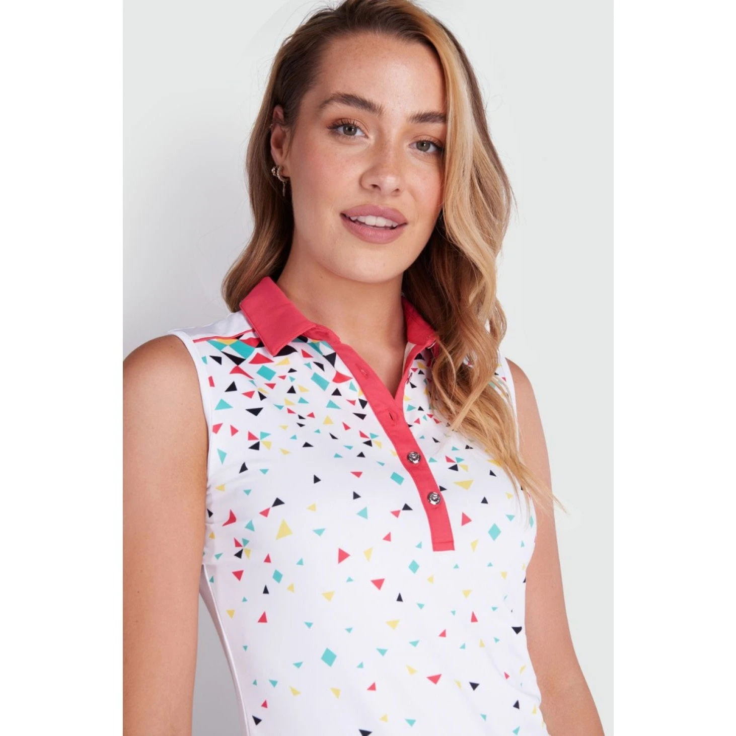 Green Lamb Ladies Enid Sleeveless Golf Polo Shirt SG21866 5 Green Lamb Ladies Enid Sleeveless Golf Polo Shirt SG21866 - Image 5