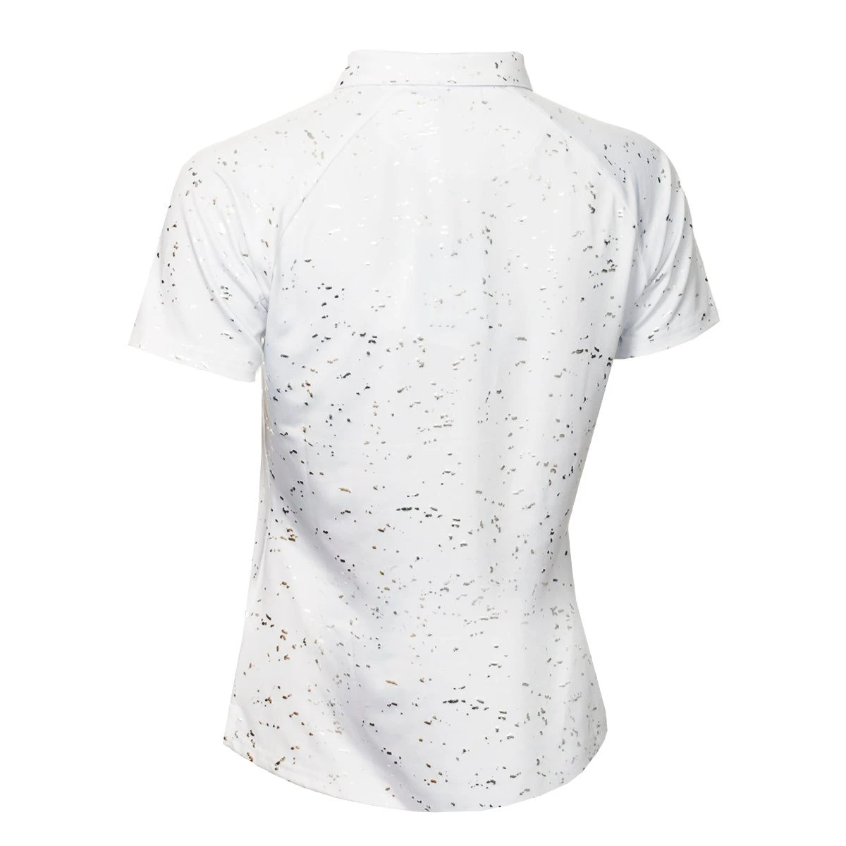 Green Lamb Ladies Katlynne Silver Foil Golf Polo Shirt SG22920 2 Green Lamb Ladies Katlynne Silver Foil Golf Polo Shirt SG22920 - Image 2