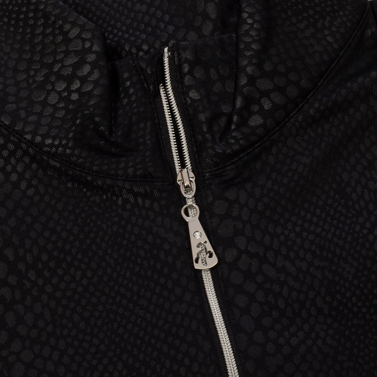 Green Lamb Ladies Kennedy Snakeskin 1/4 Zip Golf Top AG22942 6 Green Lamb Ladies Kennedy Snakeskin 1/4 Zip Golf Top AG22942 - Image 6