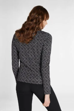 Green Lamb Ladies Kenza Jacquard Golf Top AG22943 9 Green Lamb Ladies Kenza Jacquard Golf Top AG22943 -FootJ Golf Shop Green Lamb Ladies Kenza Jacquard Golf Top AG22943 10