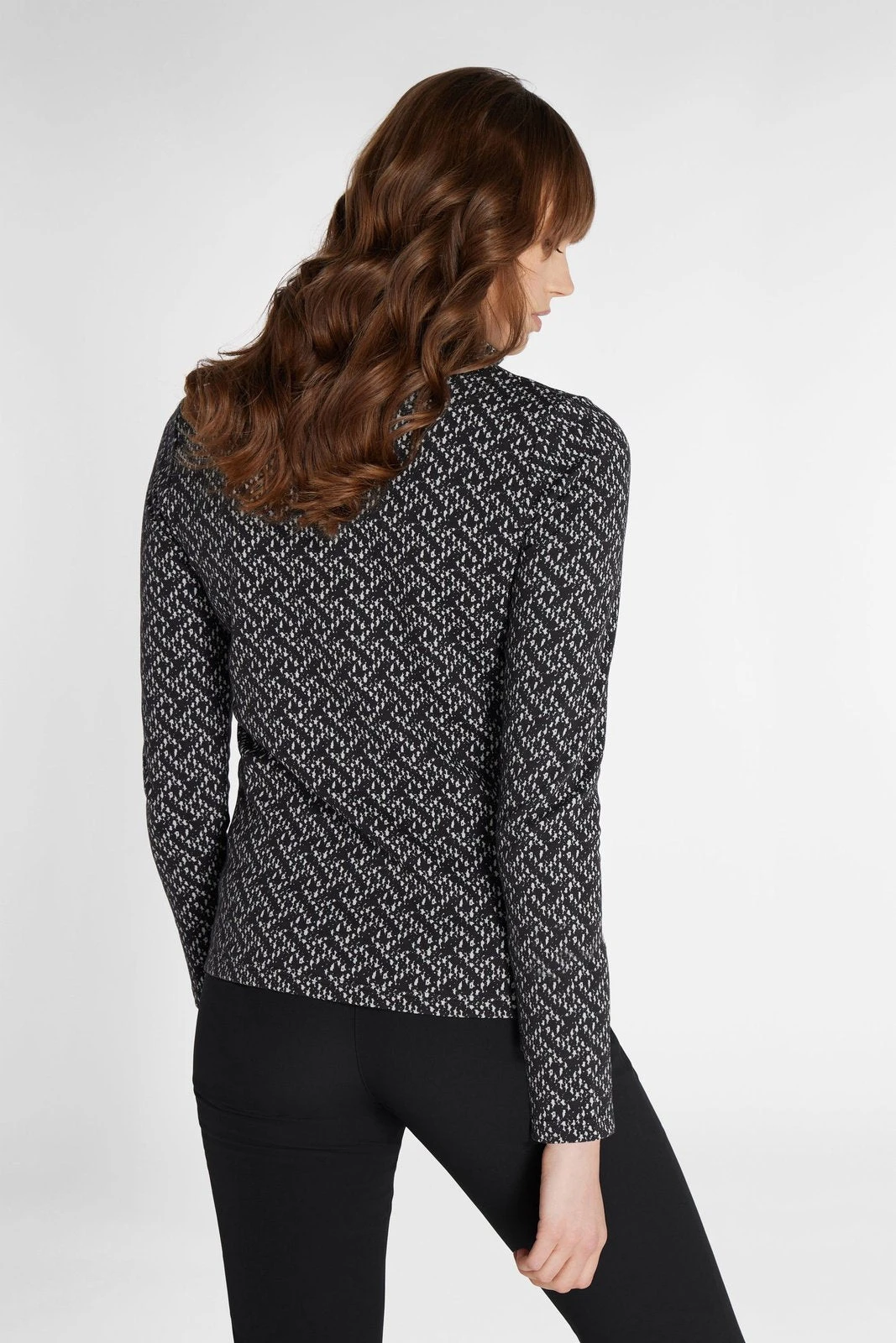 Green Lamb Ladies Kenza Jacquard Golf Top AG22943 4 Green Lamb Ladies Kenza Jacquard Golf Top AG22943 - Image 4