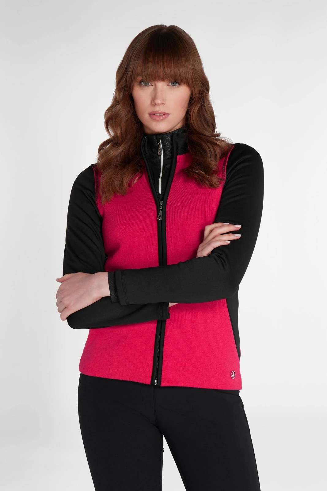 Green Lamb Ladies Kira Hybrid Golf Cardigan AG22948 2 Green Lamb Ladies Kira Hybrid Golf Cardigan AG22948 - Image 2