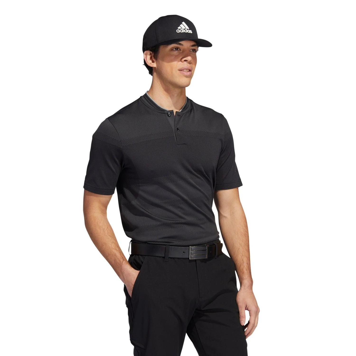 Adidas Statement Seamless Primeknit Golf Polo Shirt H61758 4 Adidas Statement Seamless Primeknit Golf Polo Shirt H61758 - Image 4
