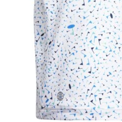 Adidas Junior Flag Golf Polo Shirt HD4952 -FootJ Golf Shop HD4952 5 APPAREL Photography DetailView2 white