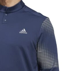 Adidas Statement COLD.RDY Long Sleeve Golf Polo Shirt HF6582 8 Adidas Statement COLD.RDY Long Sleeve Golf Polo Shirt HF6582 -FootJ Golf Shop HF6582 7 APPAREL OnModel DetailView1 white