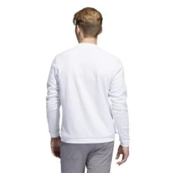 Adidas Core Crew Neck Golf Pullover HF9133 7 Adidas Core Crew Neck Golf Pullover HF9133 -FootJ Golf Shop HF9133 5 APPAREL OnModel BackView white
