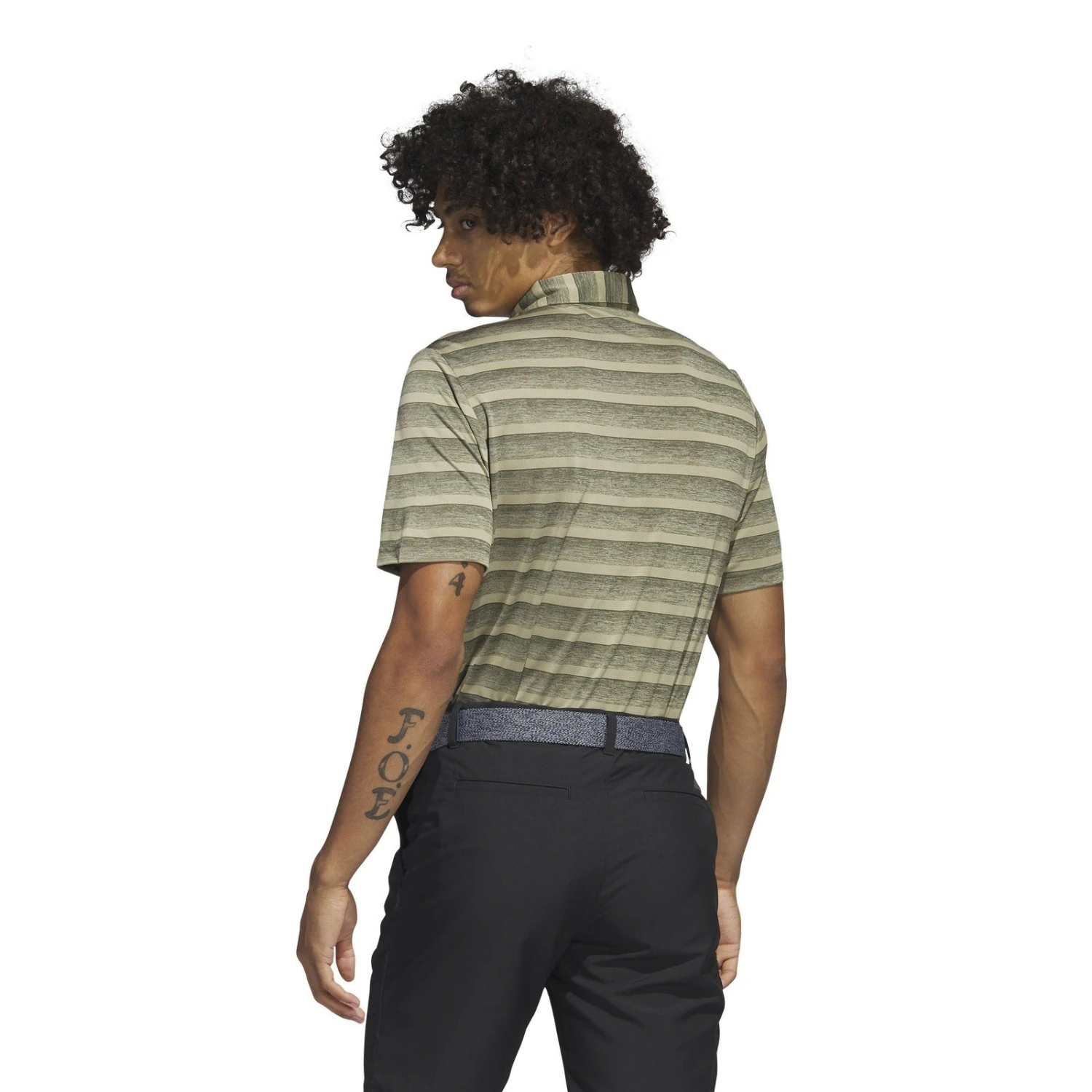 Adidas 2-Colour Stripe Golf Polo Shirt HR8007 3 Adidas 2-Colour Stripe Golf Polo Shirt HR8007 - Image 3