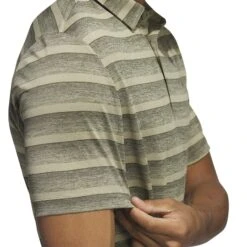 Adidas 2-Colour Stripe Golf Polo Shirt HR8007 8 Adidas 2-Colour Stripe Golf Polo Shirt HR8007 -FootJ Golf Shop HR8007 7 APPAREL OnModel DetailView1 white