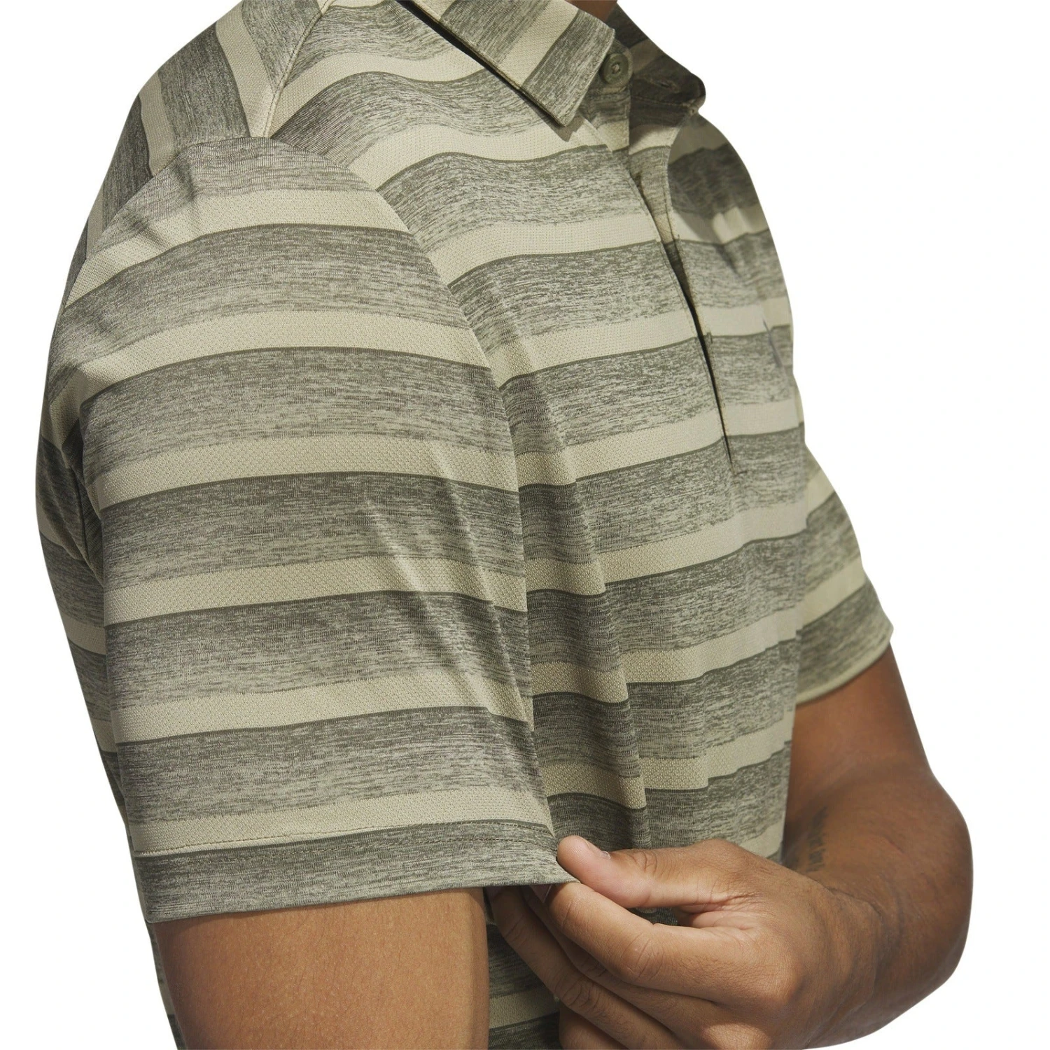 Adidas 2-Colour Stripe Golf Polo Shirt HR8007 4 Adidas 2-Colour Stripe Golf Polo Shirt HR8007 - Image 4