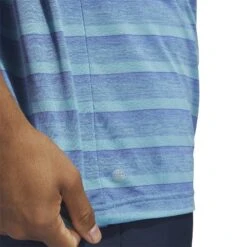 Adidas 2-Colour Stripe Golf Polo Shirt HR8009 9 Adidas 2-Colour Stripe Golf Polo Shirt HR8009 -FootJ Golf Shop HR8009 8 APPAREL OnModel DetailView2 white
