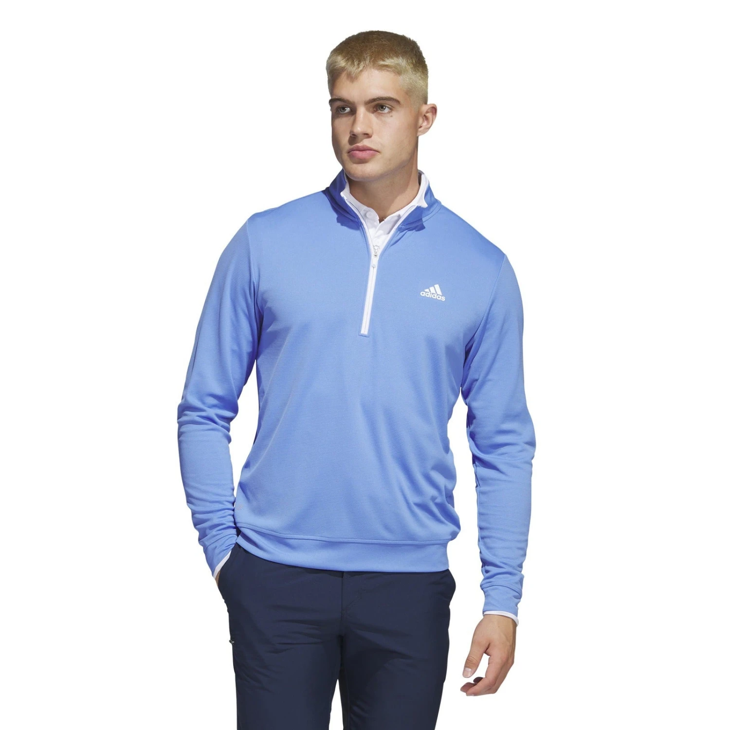 Adidas UPF Lightweight 1/4 Zip Golf Midlayer HR8955 2 Adidas UPF Lightweight 1/4 Zip Golf Midlayer HR8955 - Image 2