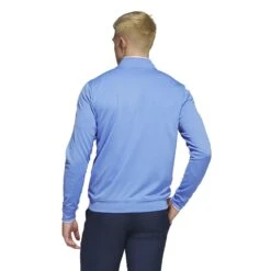 Adidas UPF Lightweight 1/4 Zip Golf Midlayer HR8955 7 Adidas UPF Lightweight 1/4 Zip Golf Midlayer HR8955 -FootJ Golf Shop HR8955 5 APPAREL OnModel BackView white