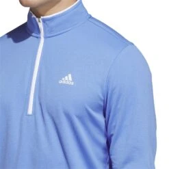 Adidas UPF Lightweight 1/4 Zip Golf Midlayer HR8955 8 Adidas UPF Lightweight 1/4 Zip Golf Midlayer HR8955 -FootJ Golf Shop HR8955 7 APPAREL OnModel DetailView1 white