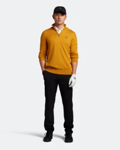 Lyle & Scott Quarter Zip Golf Pullover KN1041G 6 Lyle & Scott Quarter Zip Golf Pullover KN1041G -FootJ Golf Shop KN1041G A06 02