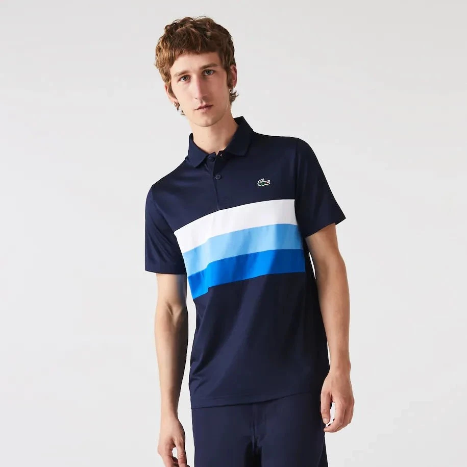 Lacoste Chest Block Golf Shirt DH0585 2 Lacoste Chest Block Golf Shirt DH0585 - Image 2