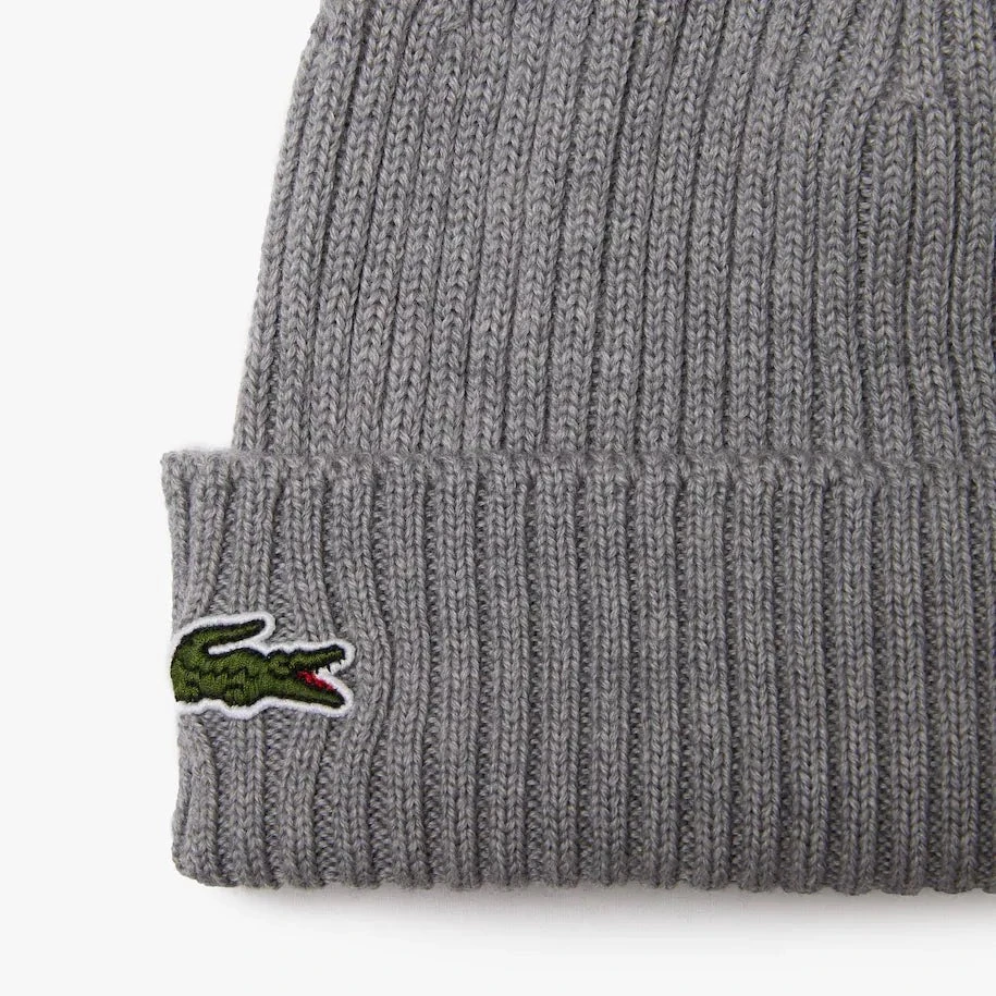 Lacoste Ribbed Wool Golf Beanie RB0001 2 Lacoste Ribbed Wool Golf Beanie RB0001 - Image 2
