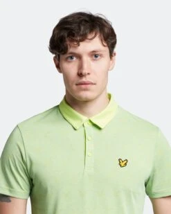 Lyle & Scott Jacquard Golf Polo Shirt SP1562G -FootJ Golf Shop Lyle Scott Jacquard Golf Polo Shirt SP1562G 13