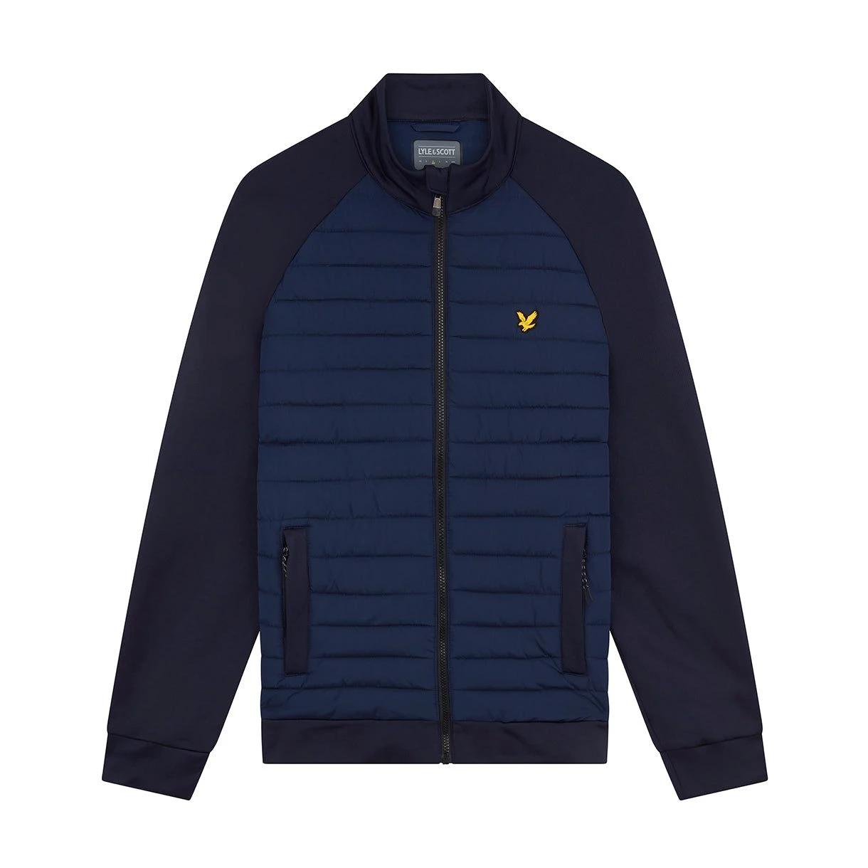 Lyle & Scott Quilted Hybrid Golf Fleece JK1562GC 1 Lyle & Scott Quilted Hybrid Golf Fleece JK1562GC