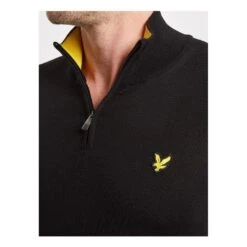 Lyle & Scott Lyle And Scott Toulmont 1/4 Zip Golf Sweater KN332G -FootJ Golf Shop Lyle Scott Toulmont Zip Golf Sweater KN332G 6
