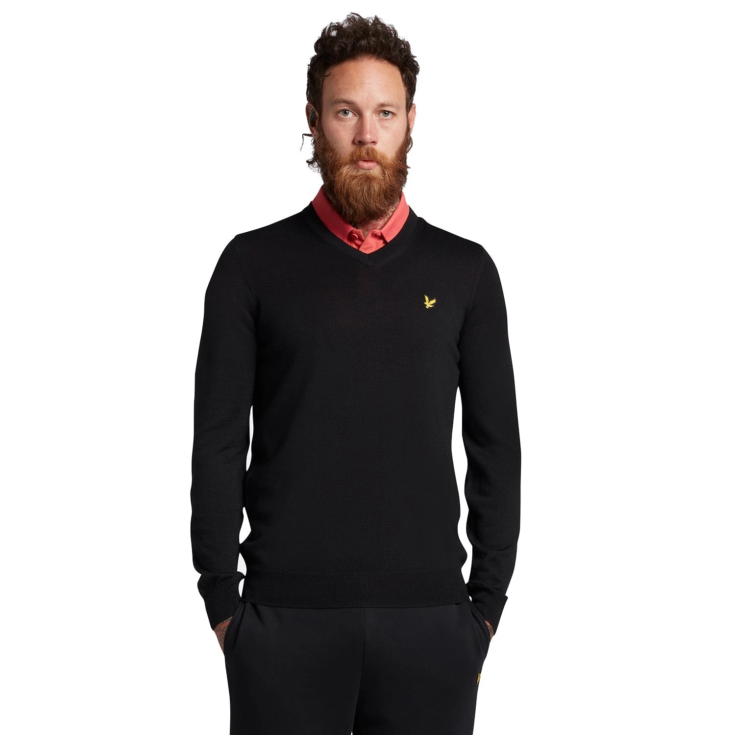 Lyle & Scott V-Neck Golf Pullover KN1040 1 Lyle & Scott V-Neck Golf Pullover KN1040