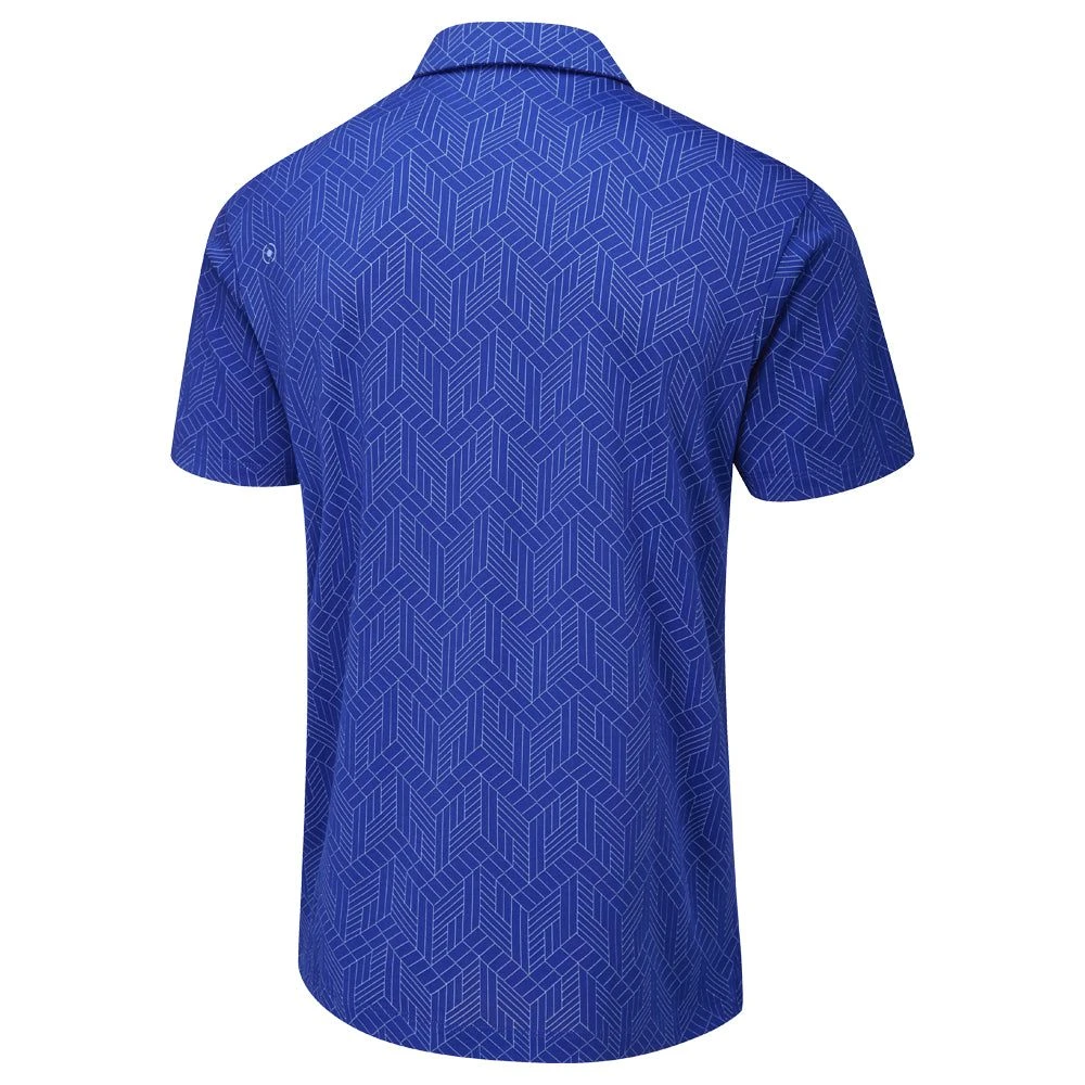 Ping Cubic Jacquard Golf Polo Shirt P03522 2 Ping Cubic Jacquard Golf Polo Shirt P03522 - Image 2