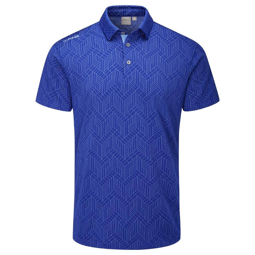 Ping Cubic Jacquard Golf Polo Shirt P03522 1 Ping Cubic Jacquard Golf Polo Shirt P03522