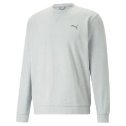 Puma Cloudspun Heather Crew Neck Golf Sweater 537467