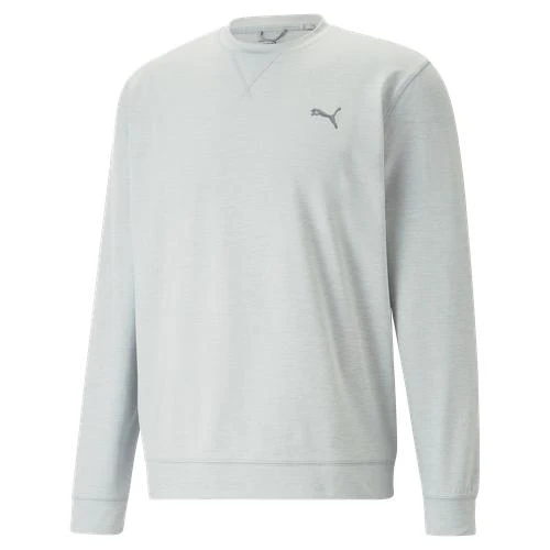 Puma Cloudspun Heather Crew Neck Golf Sweater 537467 1 Puma Cloudspun Heather Crew Neck Golf Sweater 537467