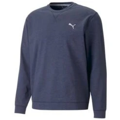 Puma Cloudspun Heather Crew Neck Golf Sweater 537467