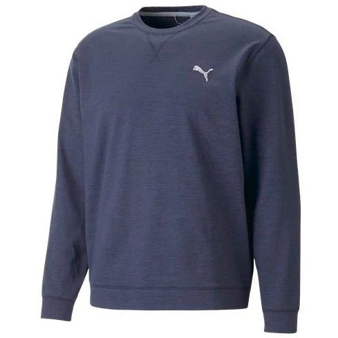 Puma Cloudspun Heather Crew Neck Golf Sweater 537467 1 Puma Cloudspun Heather Crew Neck Golf Sweater 537467