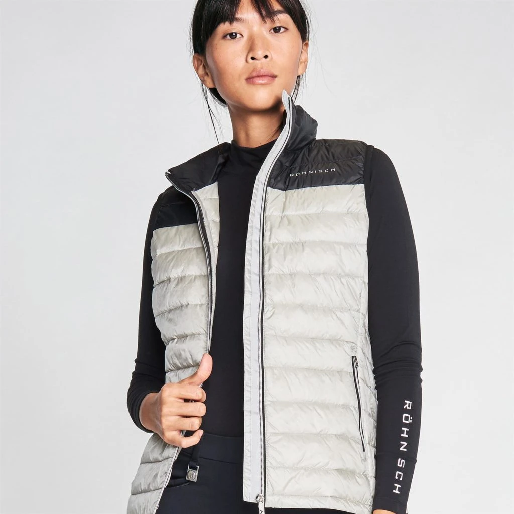Rohnisch Ladies Shine Light Down Golf Vest 110400 Ash 4 Rohnisch Ladies Shine Light Down Golf Vest 110400 Ash - Image 4