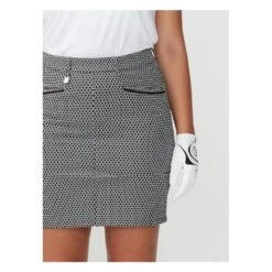 Rohnisch Ladies Smooth Golf Skort 110183 Black/white/check -FootJ Golf Shop Rohnisch ladies Smooth Golf Skort 110183 black white check 222